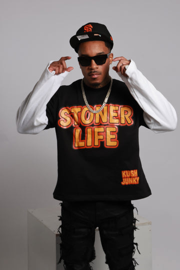 Kush Junky Stoner Life T-Shirt and Shorts