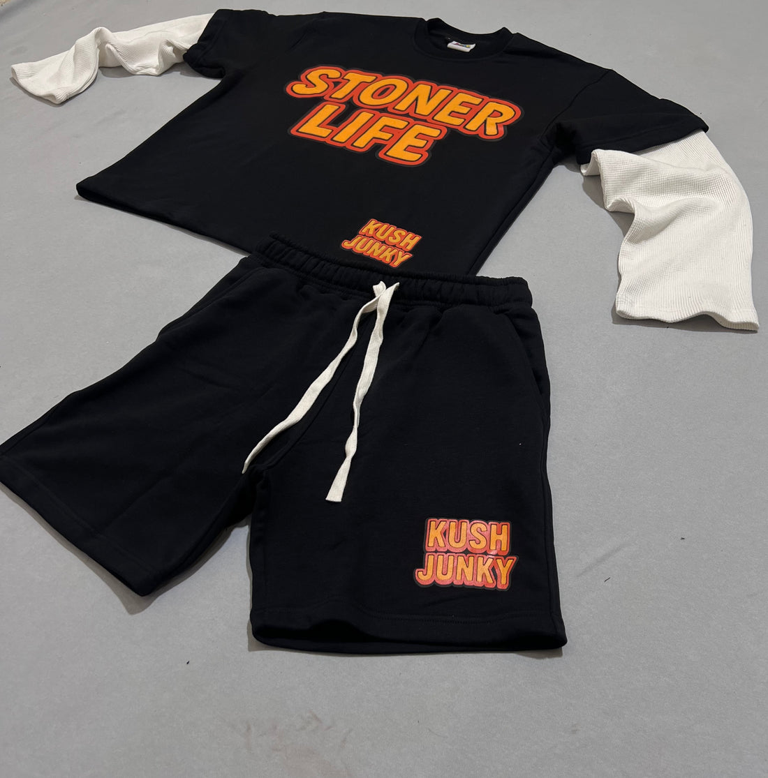 Kush Junky Stoner Life T-Shirt and Shorts