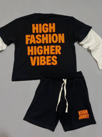 Kush Junky Stoner Life T-Shirt and Shorts